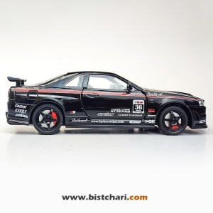 ماکت ماشین نیسان Nissan Skyline مدل GTR R34 رنگ مشکی