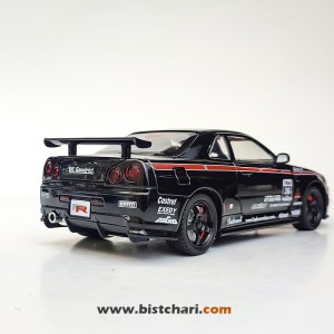 ماکت ماشین نیسان Nissan Skyline مدل GTR R34 رنگ مشکی
