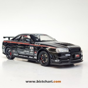 ماکت ماشین نیسان Nissan Skyline مدل GTR R34 رنگ مشکی