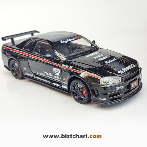 ماکت ماشین نیسان Nissan Skyline مدل GTR R34 رنگ مشکی