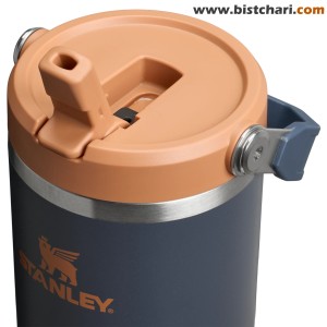 قمقمه دوجداره نی دار 880ml مدل Flip Straw Tumbler برند استنلی Stanley