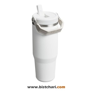 قمقمه دوجداره نی دار 880ml مدل Flip Straw Tumbler برند استنلی Stanley