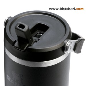قمقمه دوجداره نی دار 880ml مدل Flip Straw Tumbler برند استنلی Stanley