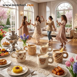 ماگ سرامیکی(لیوان) دسته دار طرح تدی Teddy