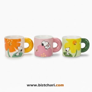 ماگ سرامیکی( لیوان) دسته دار طرح اسنوپی Snoopy
