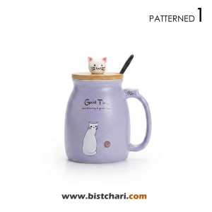 ماگ(لیوان) سرامیکی دسته دار طرح گربه Cat