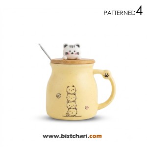ماگ(لیوان) سرامیکی دسته دار طرح گربه Cat