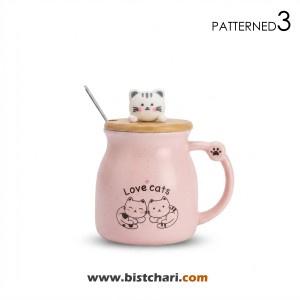 ماگ(لیوان) سرامیکی دسته دار طرح گربه Cat