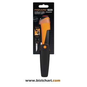 کارد دارای چاقوتیزکن مدل Craftman's knife with sharpener کد 1023620 برند فیسکارس Fiskars