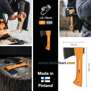 تبر مدل Camping XXS-X5 برند فیسکارس Fiskars