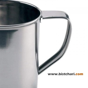 ماگ استیل 400ml مدل Stainless Steel Mug 1600-04 برند لیکن Laken