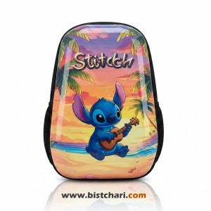 کوله پشتی مدرسه ای هارد کیس طرح Stitch برند Marinox Marvel