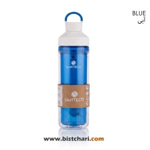 بطری ورزشی طلقی دوجداره 590 میلی لیتر مدل Ocean برند سانتکو Santeco