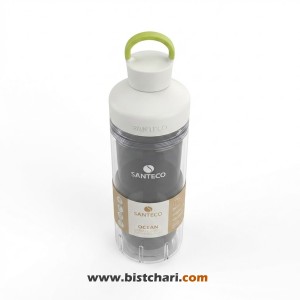 بطری ورزشی طلقی دوجداره 590 میلی لیتر مدل Ocean برند سانتکو Santeco