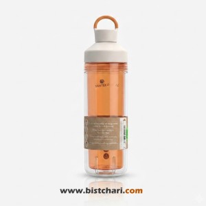 بطری ورزشی طلقی دوجداره 590 میلی لیتر مدل Ocean برند سانتکو Santeco