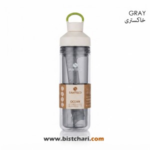 بطری ورزشی طلقی دوجداره 590 میلی لیتر مدل Ocean برند سانتکو Santeco
