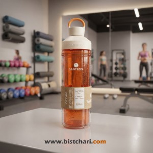 بطری ورزشی طلقی دوجداره 590 میلی لیتر مدل Ocean برند سانتکو Santeco