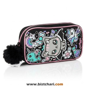 جامدادی دو زیپ مدل Black Mix(Bright Eyes) برند اسمیگل Smiggle کد 315052