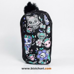 جامدادی دو زیپ مدل Black Mix(Bright Eyes) برند اسمیگل Smiggle کد 315052