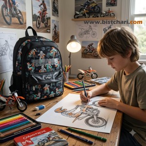 کوله پشتی پیش دبستانی مدل Motorcyclist(Classic) برند اسمیگل Smiggle کد 326789