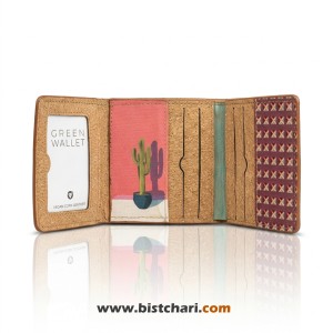 کیف پول (Green Wallet) سایز 6 مدل Cactus برند Merrix کد 5011006008