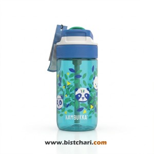 قمقمه طلقی نی دار بچگانه حجم 400 ml مدل Lagoon برند کامبوکا Kambukka