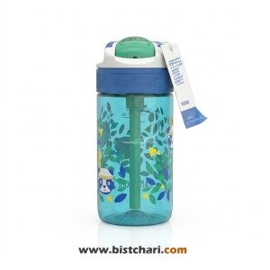قمقمه طلقی نی دار بچگانه حجم 400 ml مدل Lagoon برند کامبوکا Kambukka