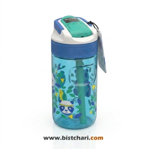 قمقمه طلقی نی دار بچگانه حجم 400 ml مدل Lagoon برند کامبوکا Kambukka