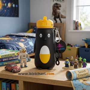 قمقمه سیلیکونی مدل Penguin برند اسکول فنز School Fans