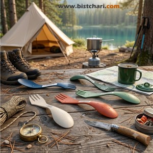قاشق چنگال دو طرفه با لبه چاقویی مدل Spork original برند لایت مای فایر Light my fire