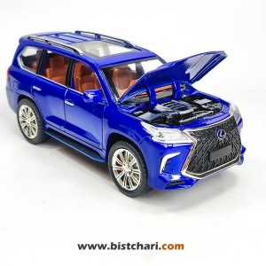 ماکت ماشین لکسوز Lexos مدل LX570 رنگ آبی