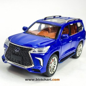 ماکت ماشین لکسوز Lexos مدل LX570 رنگ آبی