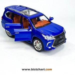 ماکت ماشین لکسوز Lexos مدل LX570 رنگ آبی