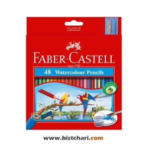 مداد رنگی 48 رنگ آبرنگی مدل Watercolour  برند فابر کاستل Faber-Castell