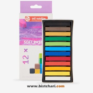 پاستل گچی 12 رنگ Soft pastel برند رویال تلنز Royal talens