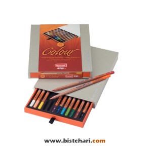 مداد رنگی 12 رنگ مدل Colour برند برونزیل Bruynzeel