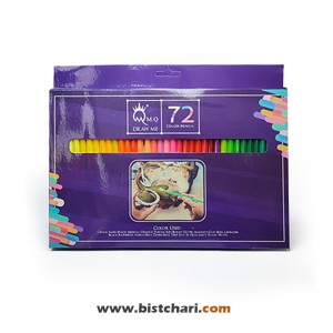 مداد رنگی 72 رنگ جعبه مقوایی برند ام کیو MQ