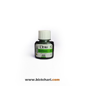 رنگ ویترای رنگ Light green کد 430 حجم 40 ml برند وستا Vesta
