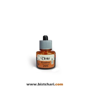 رنگ اکولین رنگ Deep orange کد 205 حجم 40 ml برند وستا Vesta