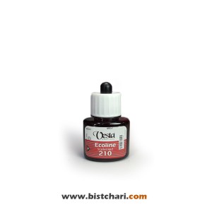 رنگ اکولین رنگ Scarlet red کد 210 حجم 40 ml برند وستا Vesta