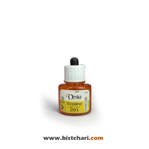 رنگ اکولین رنگ Light yellow کد 201 حجم 40 ml برند وستا Vesta