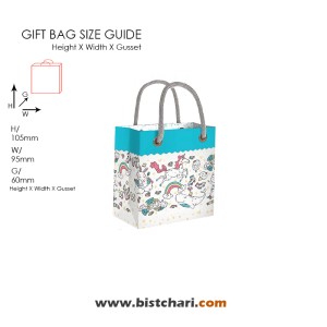 فولدی بگ (گیفت بگ) طرح دار سایز 5 برند مریکس Merrix