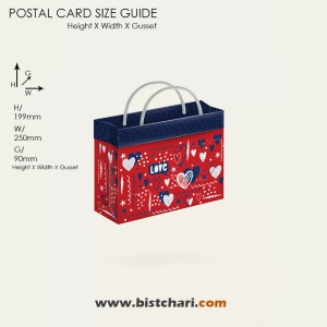 فولدی بگ (گیفت بگ) طرح دار سایز 7 برند مریکس Merrix