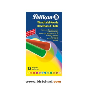 گچ رنگی تخته سیاه 12 رنگ برند پلیکان Pelikan