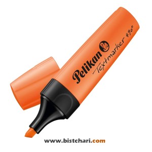 ماژیک هایلایتر رنگ نارنجی برند پلیکان Pelikan