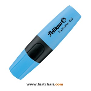 ماژیک هایلایتر رنگ آبی برند پلیکان Pelikan