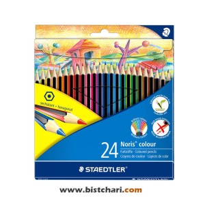 مداد رنگی 24 رنگ مدل Noris colour برند استدلر Staedtler
