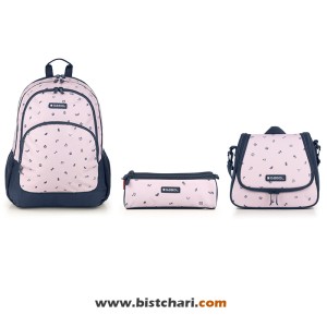ست کوله پشتی سایز 32 ،کیف غذا و جامدادی مدل Icon برند گابل Gabol
