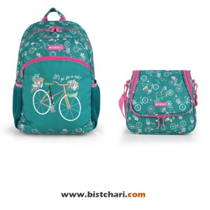 ست کوله پشتی سایز 31 و کیف غذا مدل Fiori برند گابل Gabol