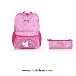 ست کوله پشتی سایز 32 و جامدادی مدل Rainbow برند گابل Gabol